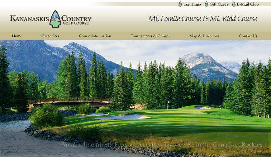Kananaskis Country Golf Course 2013 Golf Season to Open on Friday, May 10, 2013