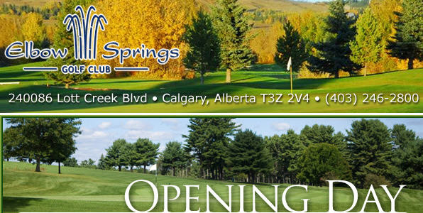 Elbow Springs Golf Club Opening on Thursday, April 17, 2014